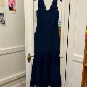 Navy blue prom dress